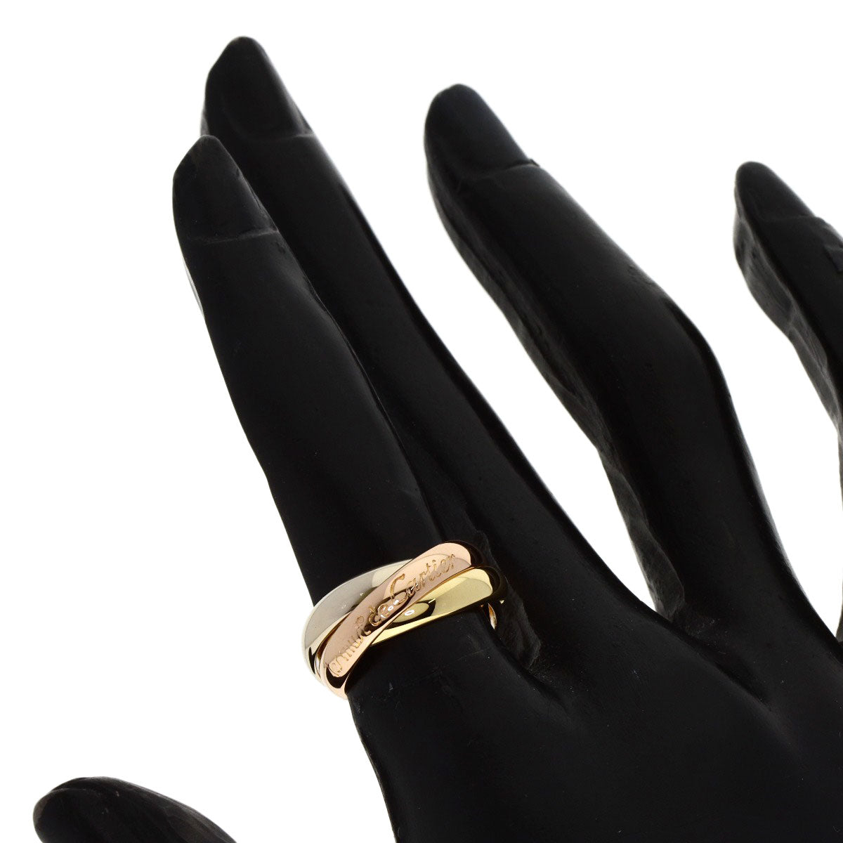 Cartier Ring K18Yg , K18Wg , K18Pg Gold Trinity #48 Women