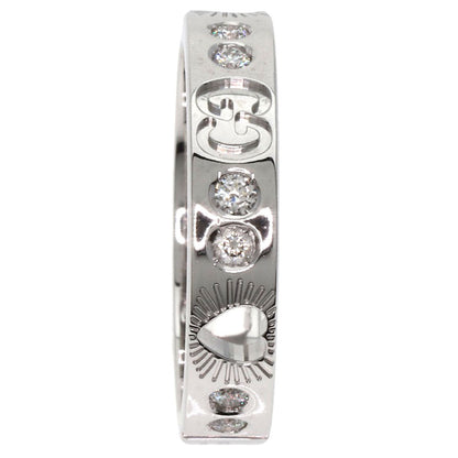 Gucci Ring K18Wg Silver Icon Heart Diamond #12