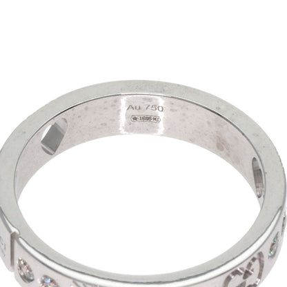 Gucci Ring K18Wg Silver Icon Heart Diamond #12