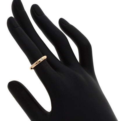Tiffany&Co. Ring 18K Pink Gold Gold Stacking Band Ring 1P Diamond