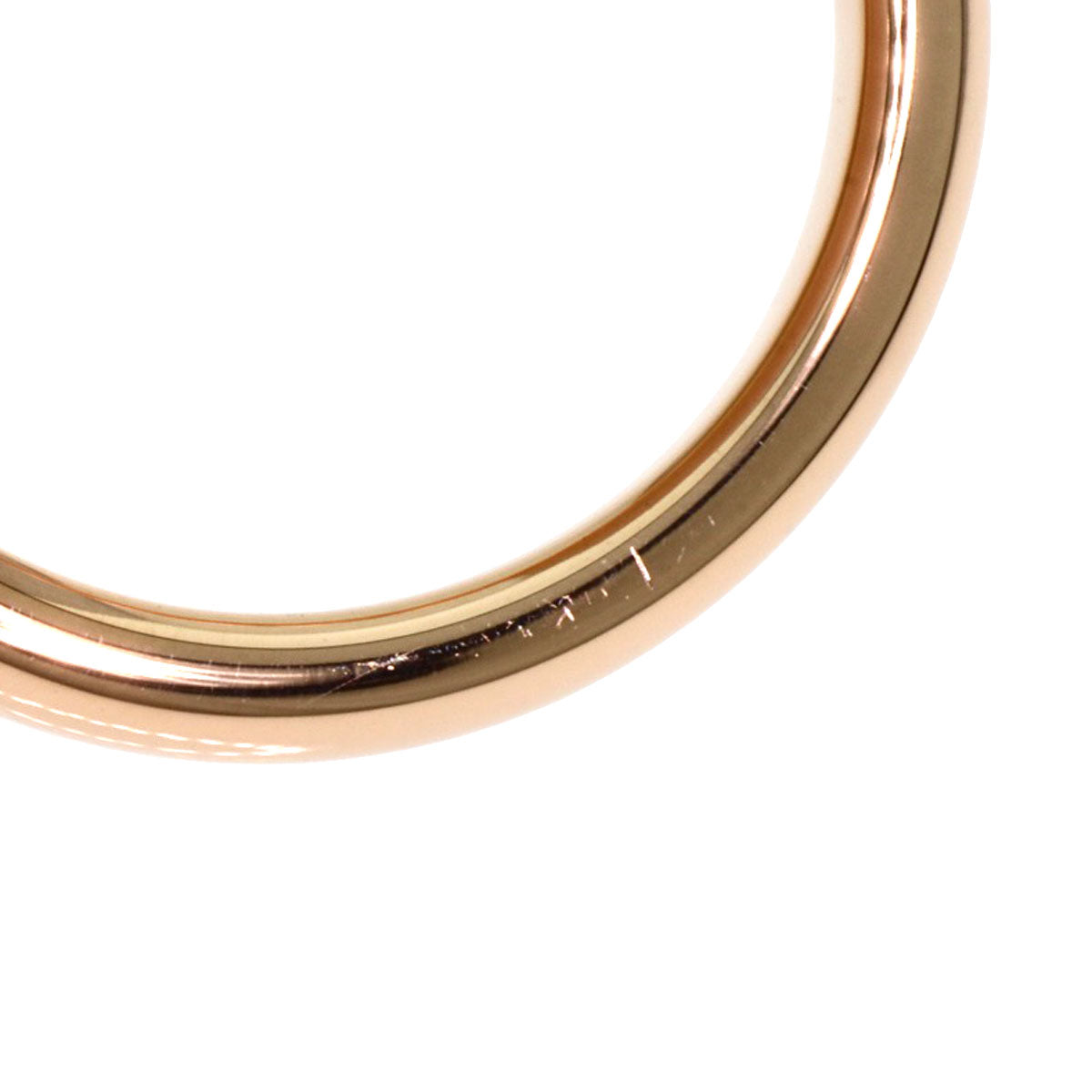 Tiffany&Co. Ring 18K Pink Gold Gold Stacking Band Ring 1P Diamond
