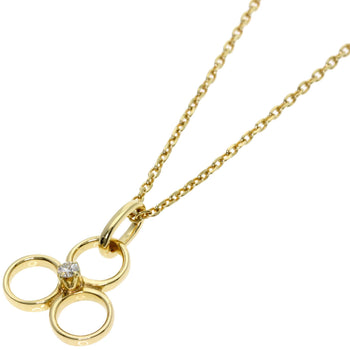 Mikimoto Necklace K14Yg Gold Diamond