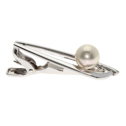 Mikimoto Tie Pin K14Wg Silver Pearl Tie Bar