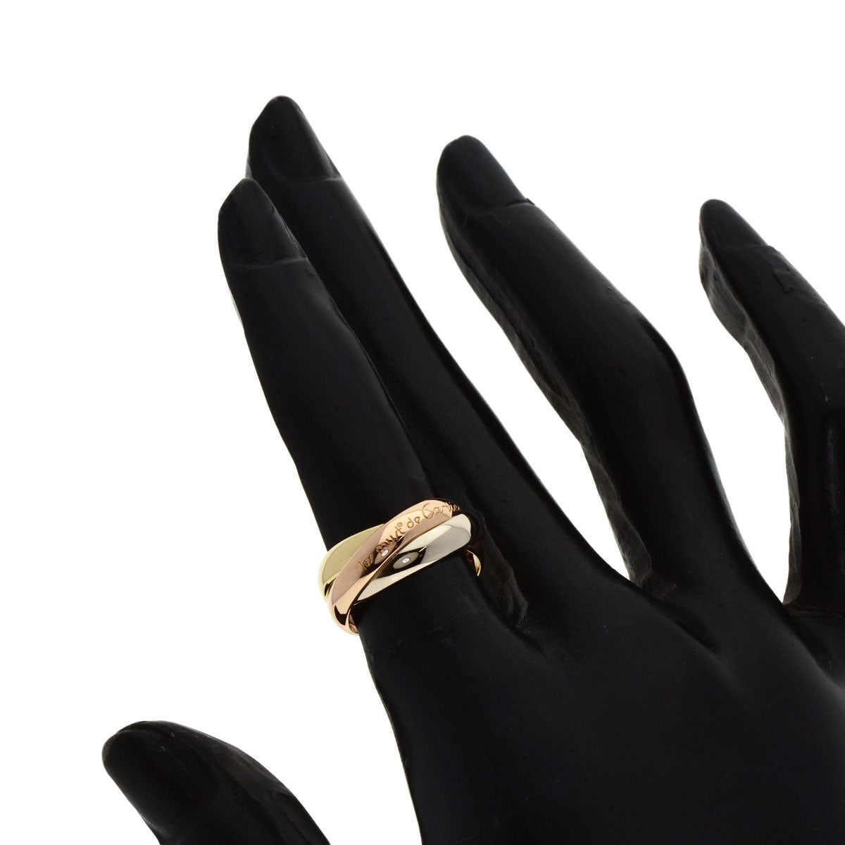 Cartier Ring 18K Yellow Gold Gold Trinity #47