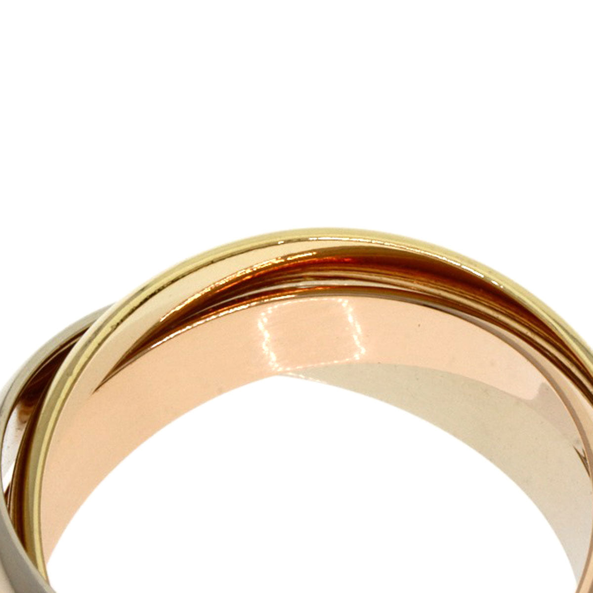 Cartier Ring 18K Yellow Gold Gold Trinity #47