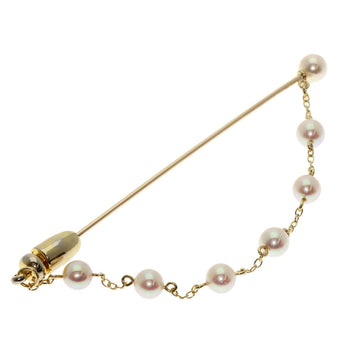 Mikimoto Brooch K14Yg Gold Pearl