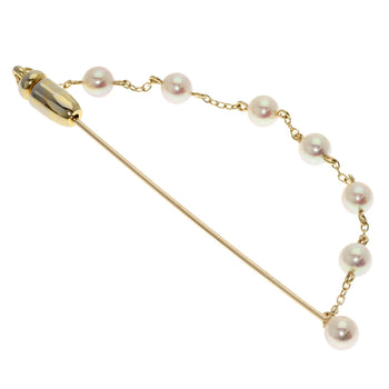 Mikimoto Brooch K14Yg Gold Pearl