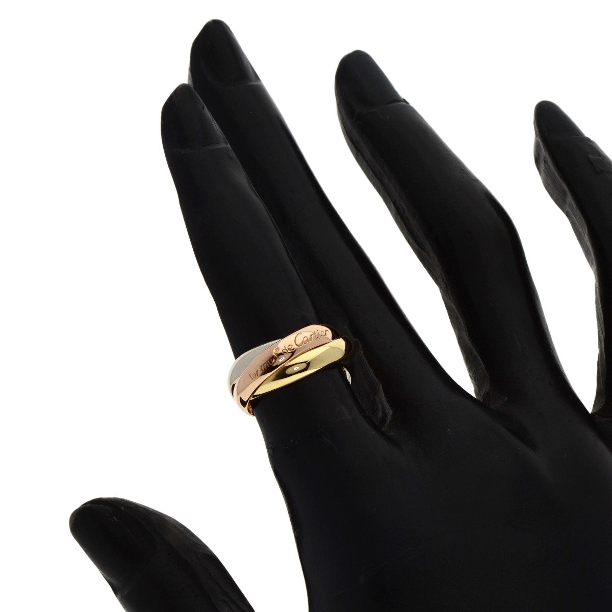 Cartier Ring 18K Yellow Gold Gold Trinity #46