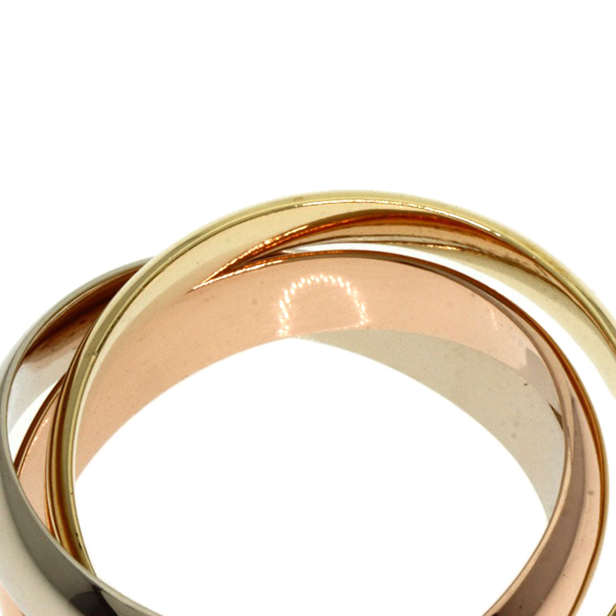 Cartier Ring 18K Yellow Gold Gold Trinity #46
