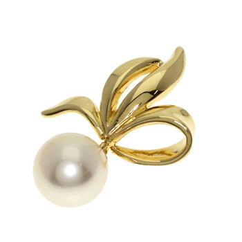Mikimoto Pendant Top 18K Yellow Gold Gold Pearl