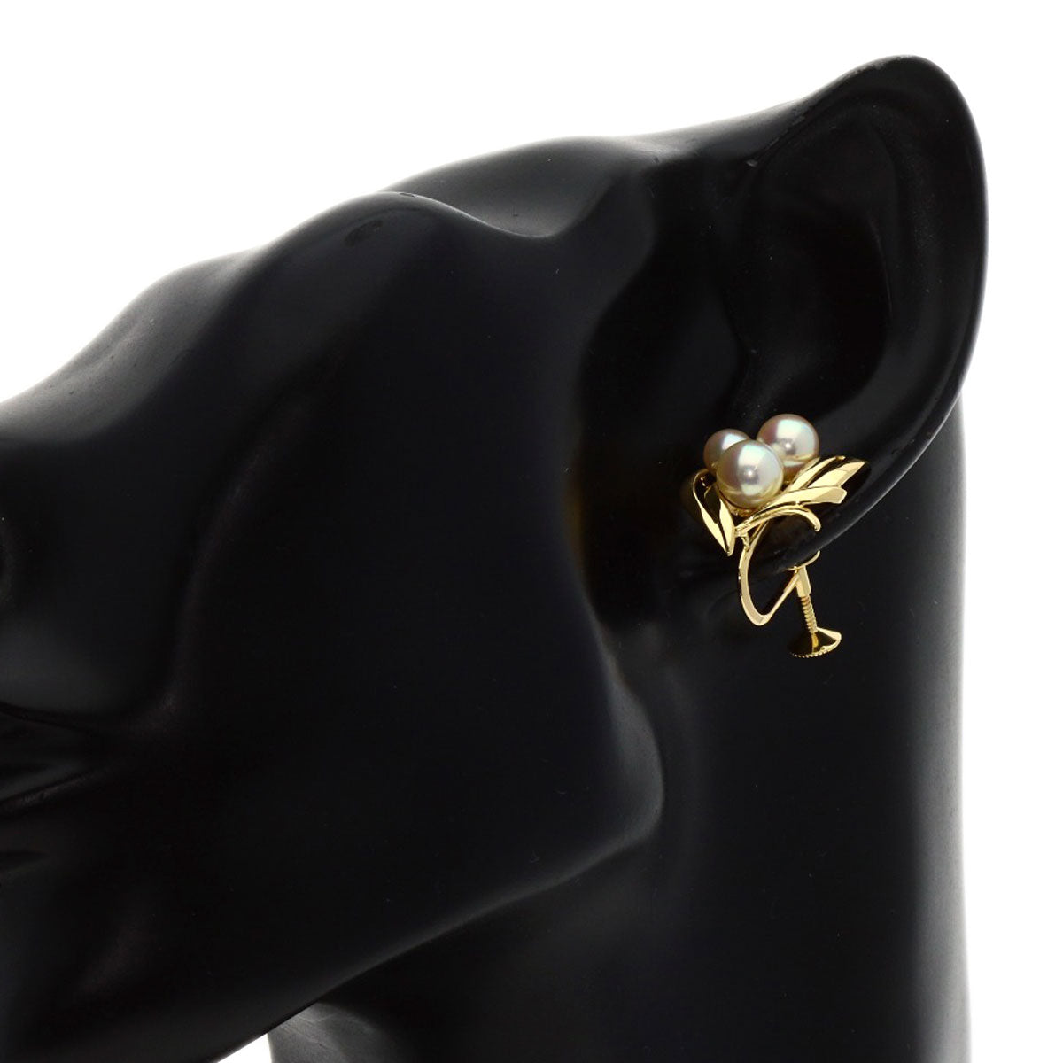 Mikimoto Earring 18K Yellow Gold Gold Pearl Women