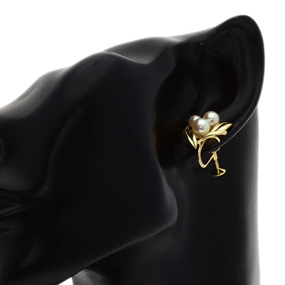 Mikimoto Earring 18K Yellow Gold Gold Pearl Women