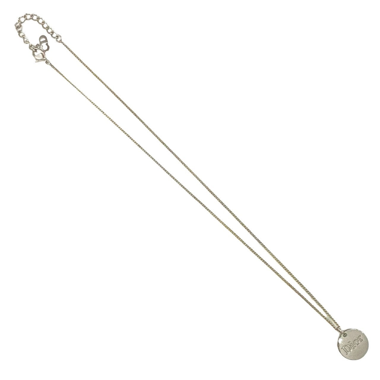 Dior Necklace Silver Plating Silver Logo Engraving Women