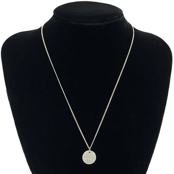 Dior Necklace Silver Plating Silver Logo Engraving Women