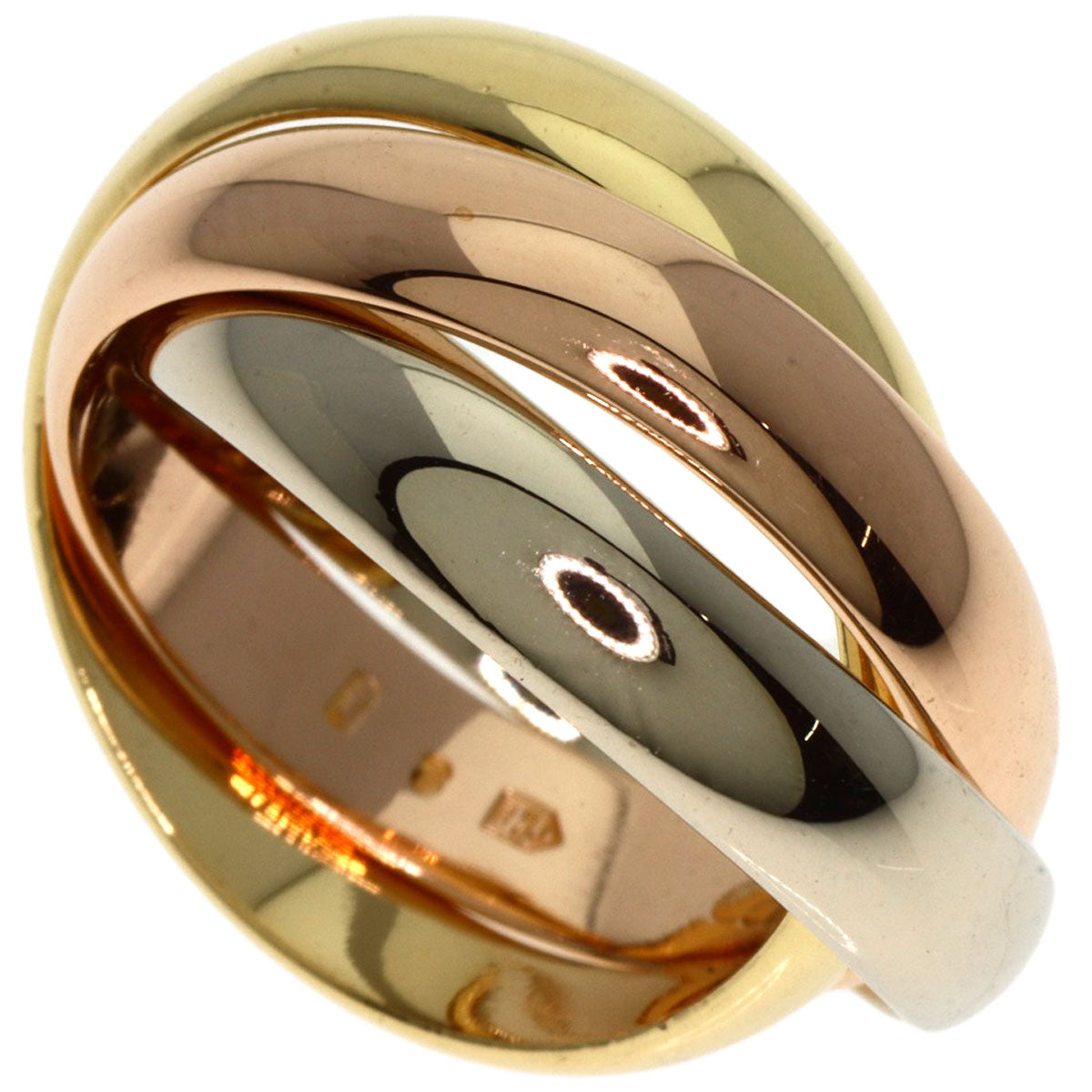 Cartier Ring 18K Yellow Gold Gold Trinity #49