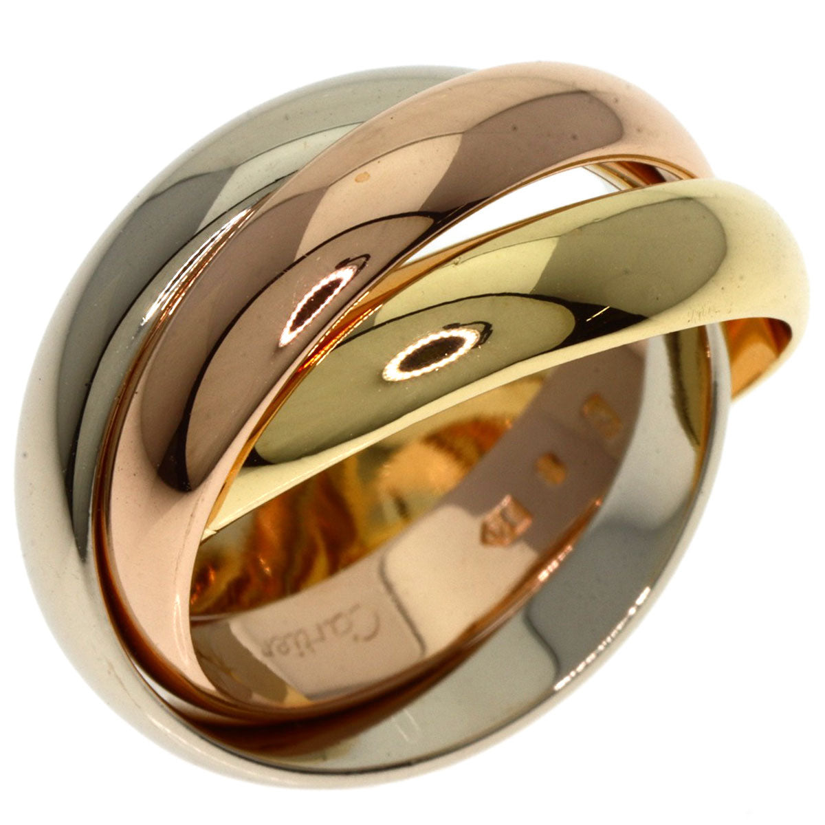 Cartier Ring 18K Yellow Gold Gold Trinity #49