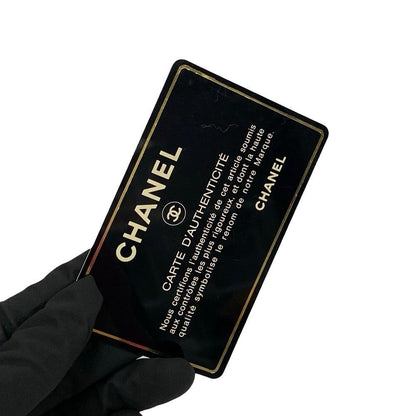 Chanel Shoulder Bag Lambskin Black Matrasse