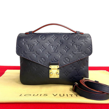 Louis Vuitton Shoulder Bag M41487 Monogram Ann Platt Navy 2-Way Handbag Monogram Ann Platt Pochette