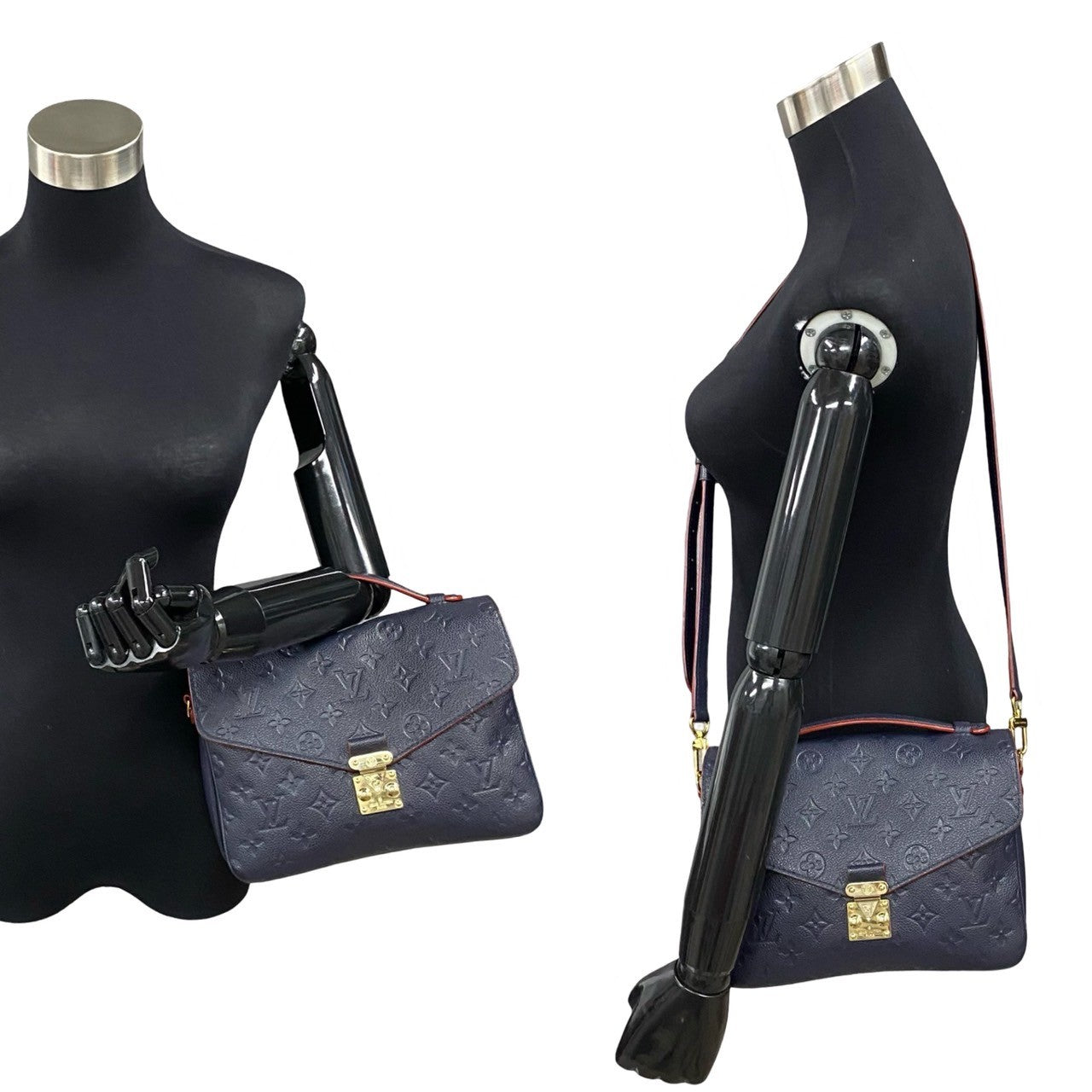 Louis Vuitton Shoulder Bag M41487 Monogram Ann Platt Navy 2-Way Handbag Monogram Ann Platt Pochette
