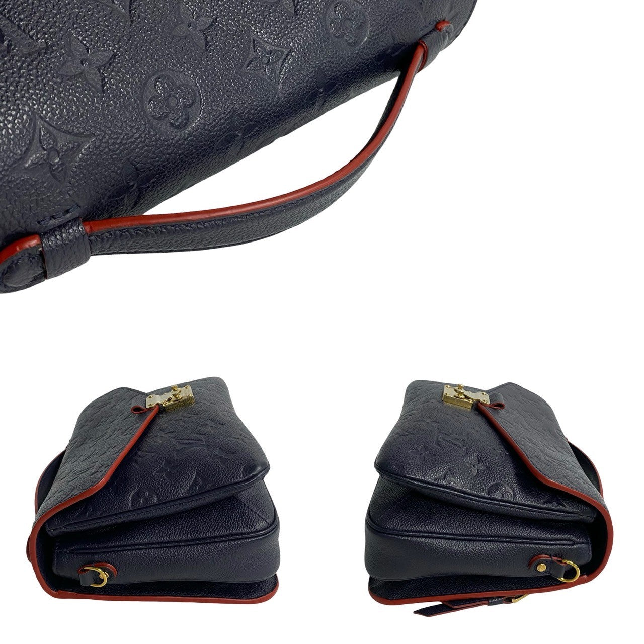 Louis Vuitton Shoulder Bag M41487 Monogram Ann Platt Navy 2-Way Handbag Monogram Ann Platt Pochette
