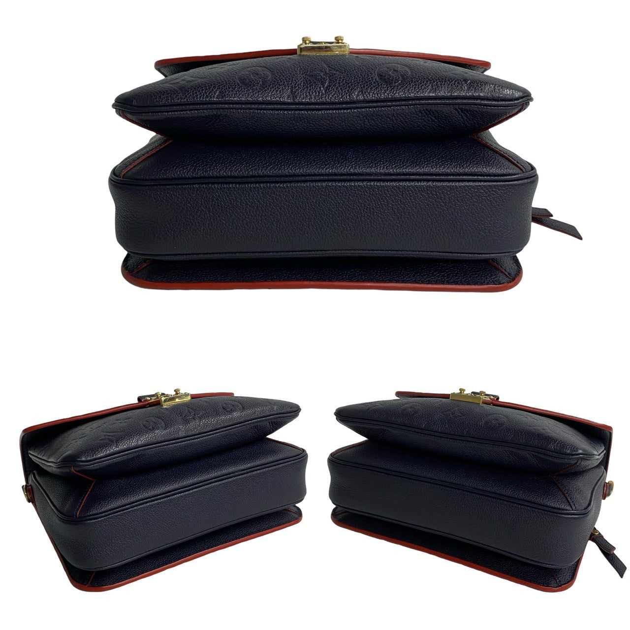 Louis Vuitton Shoulder Bag M41487 Monogram Ann Platt Navy 2-Way Handbag Monogram Ann Platt Pochette