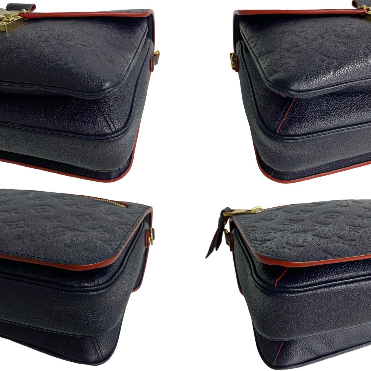 Louis Vuitton Shoulder Bag M41487 Monogram Ann Platt Navy 2-Way Handbag Monogram Ann Platt Pochette
