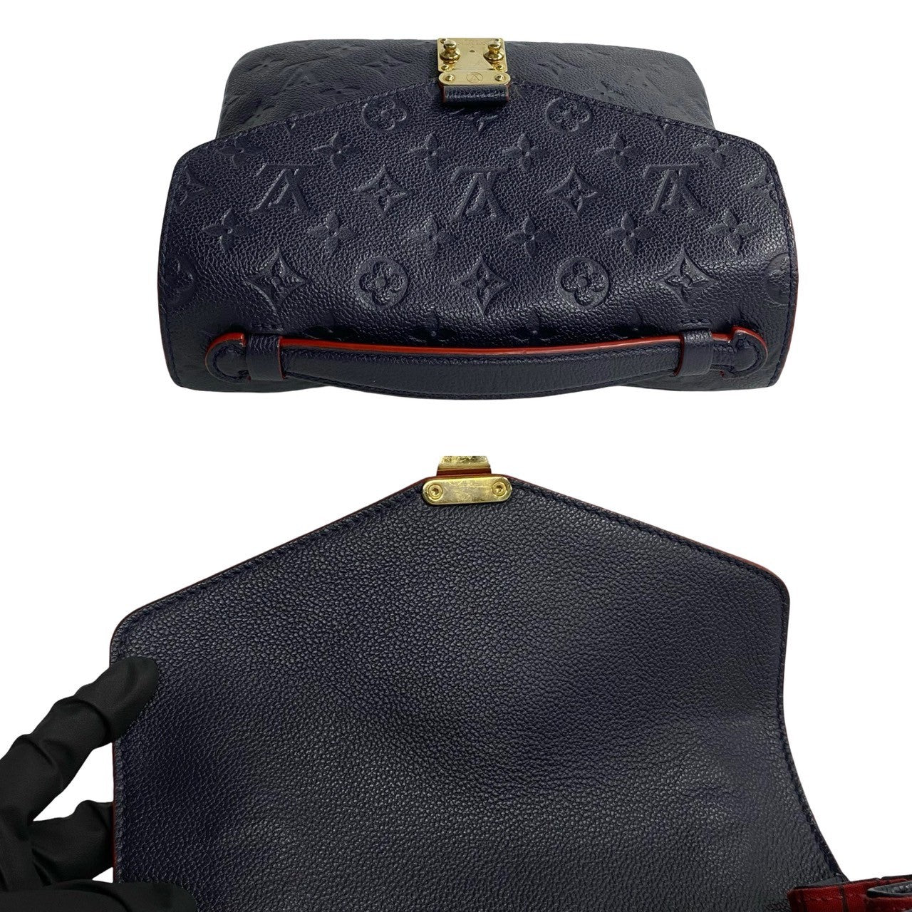 Louis Vuitton Shoulder Bag M41487 Monogram Ann Platt Navy 2-Way Handbag Monogram Ann Platt Pochette