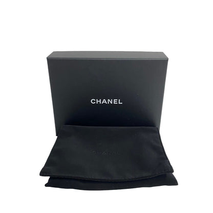 Chanel Tri-Fold Wallet Leather, Lambskin Red Coco Mark Boy Chanel Women