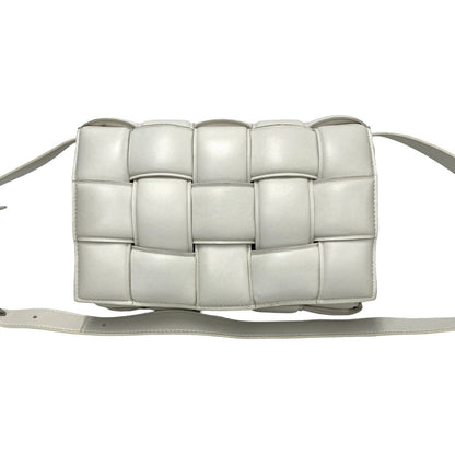 Bottegaveneta Shoulder Bag Leather White Padded Cassette Women