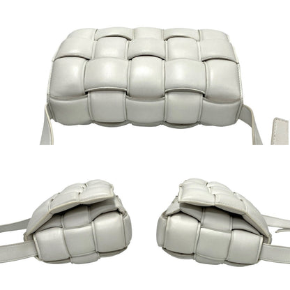 Bottegaveneta Shoulder Bag Leather White Padded Cassette Women