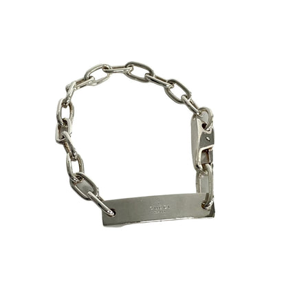 Gucci Bracelet Silver925 Silver Gucci Logo Plate Women