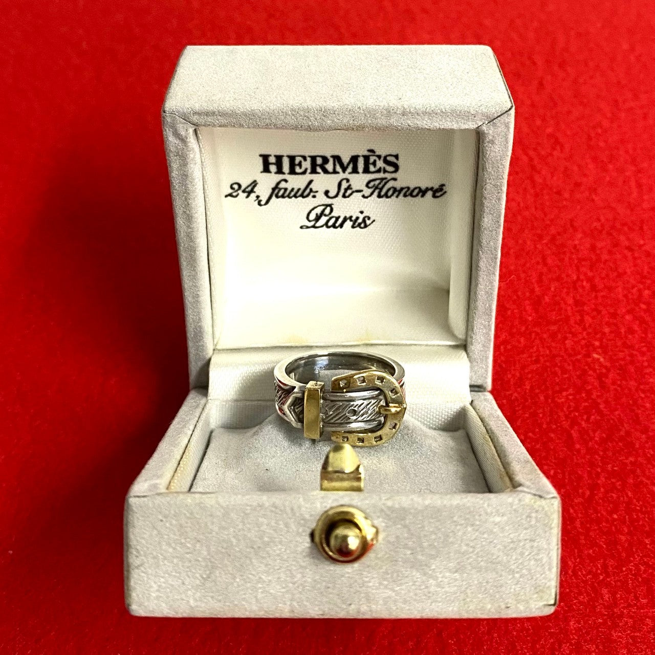Hermes Ring Silver925, K18 Gold Silver Horseshoe Ring Women