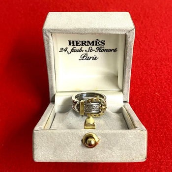 Hermes Ring Silver925, K18 Gold Silver Horseshoe Ring Women