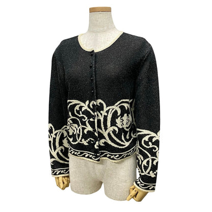 Dior Cardigan Rayon, Nylon, Acrylic, Wool Black Women L
