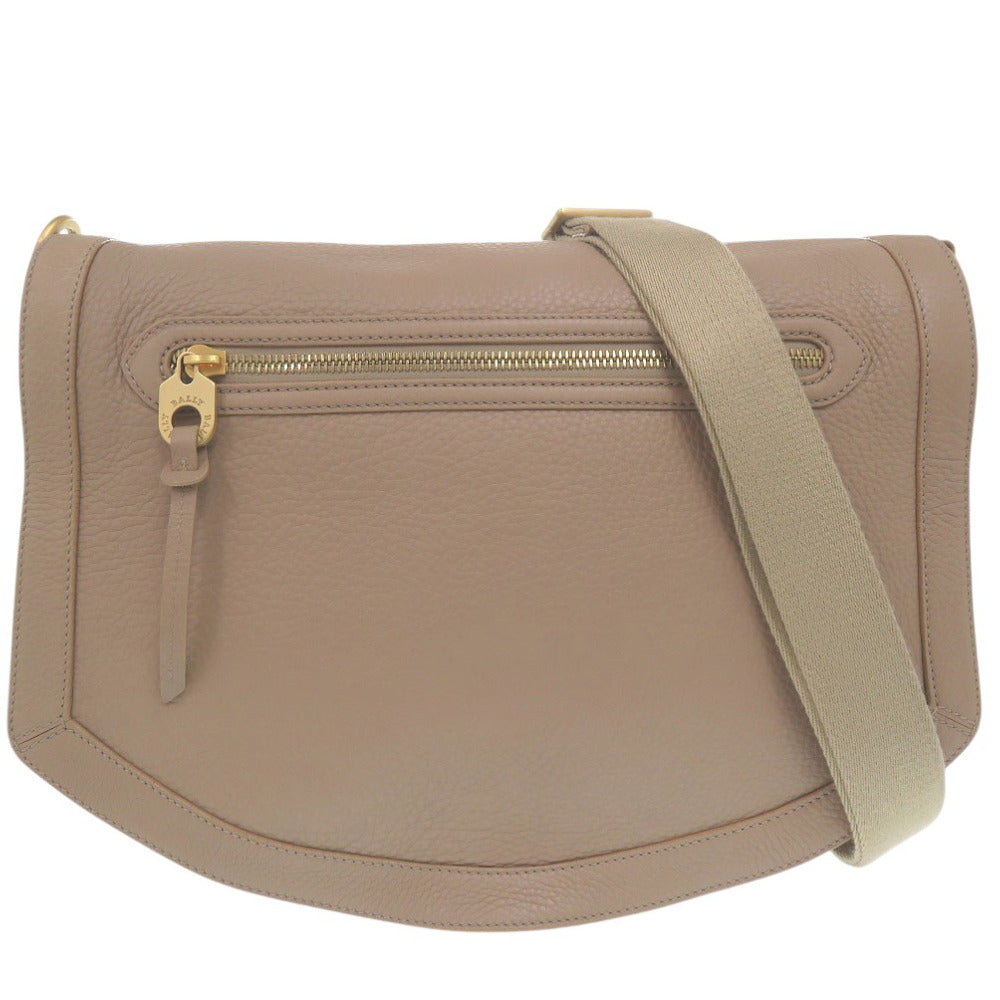 Bally Shoulder Bag Leather Beige Shoulder Bag Messenger Bag Mens