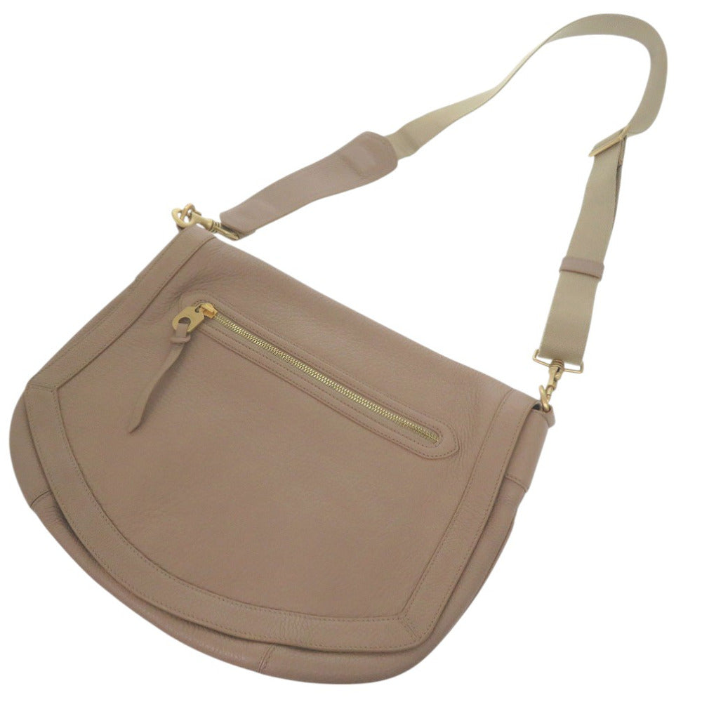 Bally Shoulder Bag Leather Beige Shoulder Bag Messenger Bag Mens