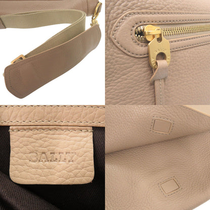Bally Shoulder Bag Leather Beige Shoulder Bag Messenger Bag Mens