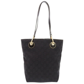 Gucci Tote Bag 120840 Gg Canvas Black Women