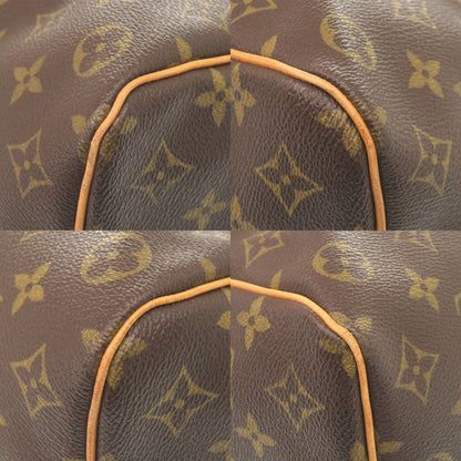 Louis Vuitton Boston Duffel Bag M41426 Monogram Canvas Brown Monogram Keepall 50 Mens