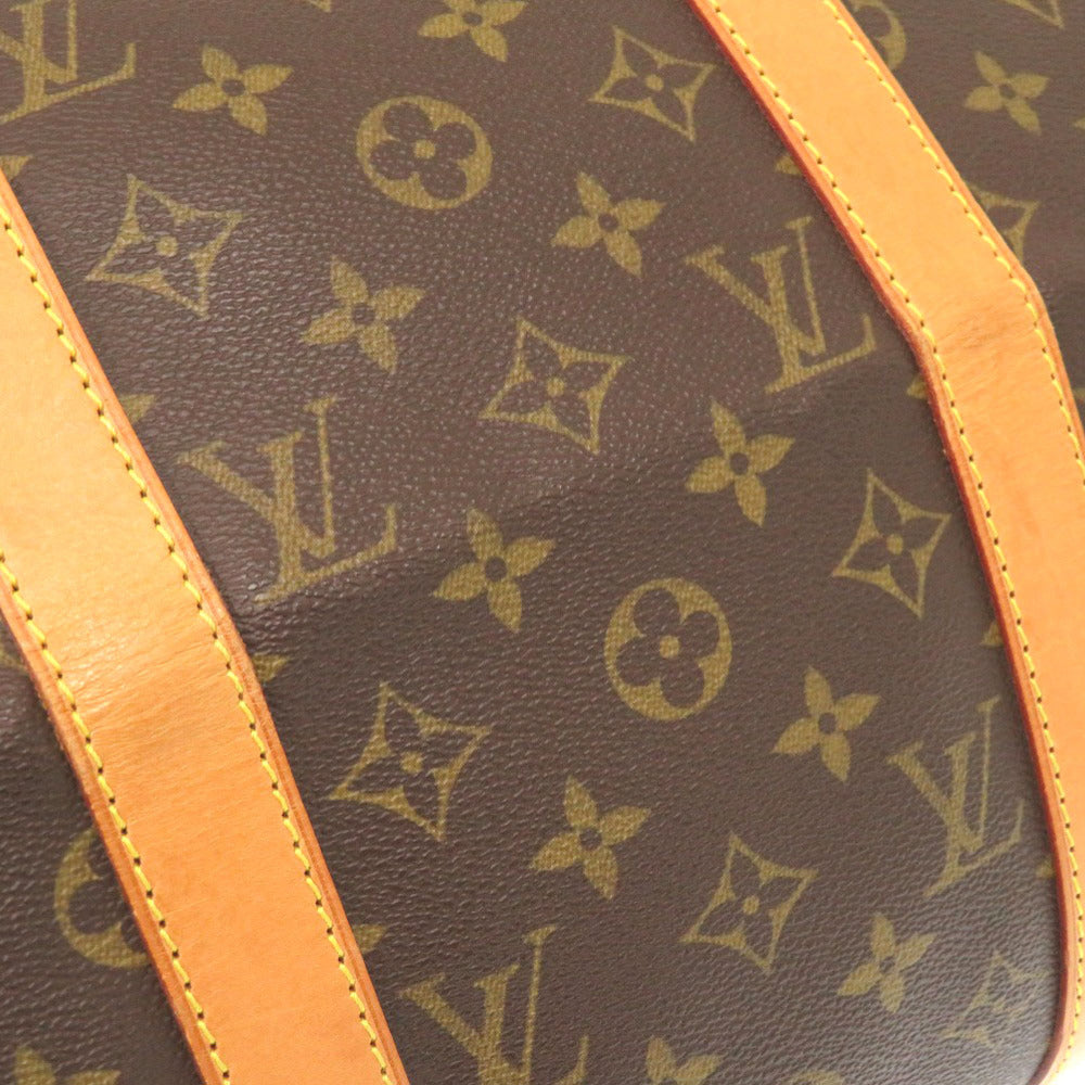 Louis Vuitton Boston Duffel Bag M41426 Monogram Canvas Brown Monogram Keepall 50 Mens