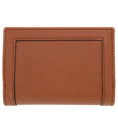 Gucci Tri-Fold Wallet 658633 Leather Brown Bamboo Medium Women