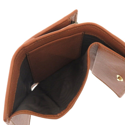 Gucci Tri-Fold Wallet 658633 Leather Brown Bamboo Medium Women