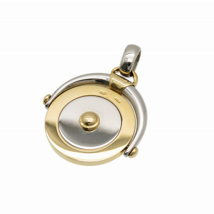 Bvlgari Pendant Top K18 Yellow Gold, Stainless Steel Gold Horoscope Libra Women