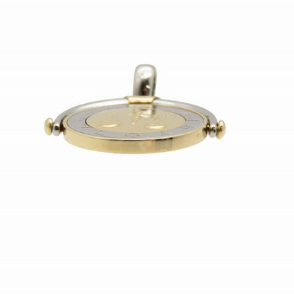 Bvlgari Pendant Top K18 Yellow Gold, Stainless Steel Gold Horoscope Libra Women