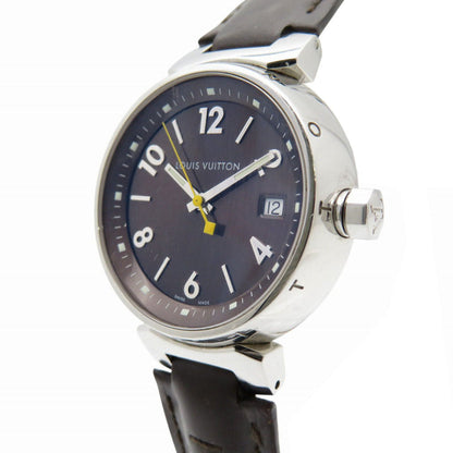 Louis Vuitton Watches Quartz Q1311 Stainless Steel , Leather Brown Quartz Tambour Brown Dial Women