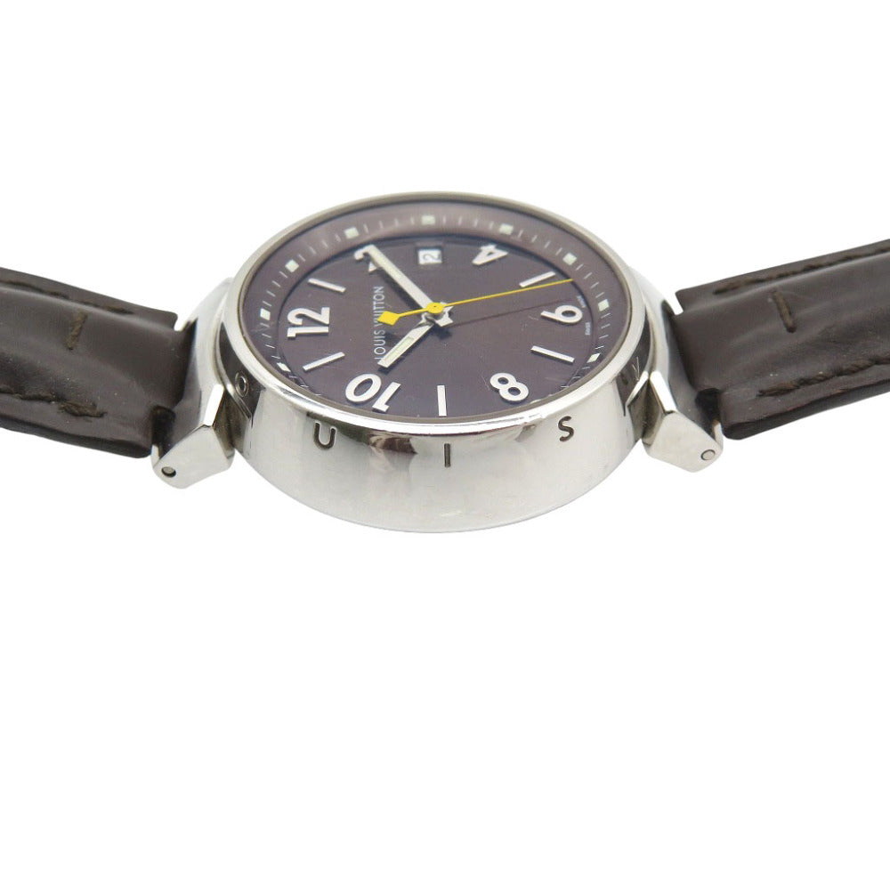 Louis Vuitton Watches Quartz Q1311 Stainless Steel , Leather Brown Quartz Tambour Brown Dial Women