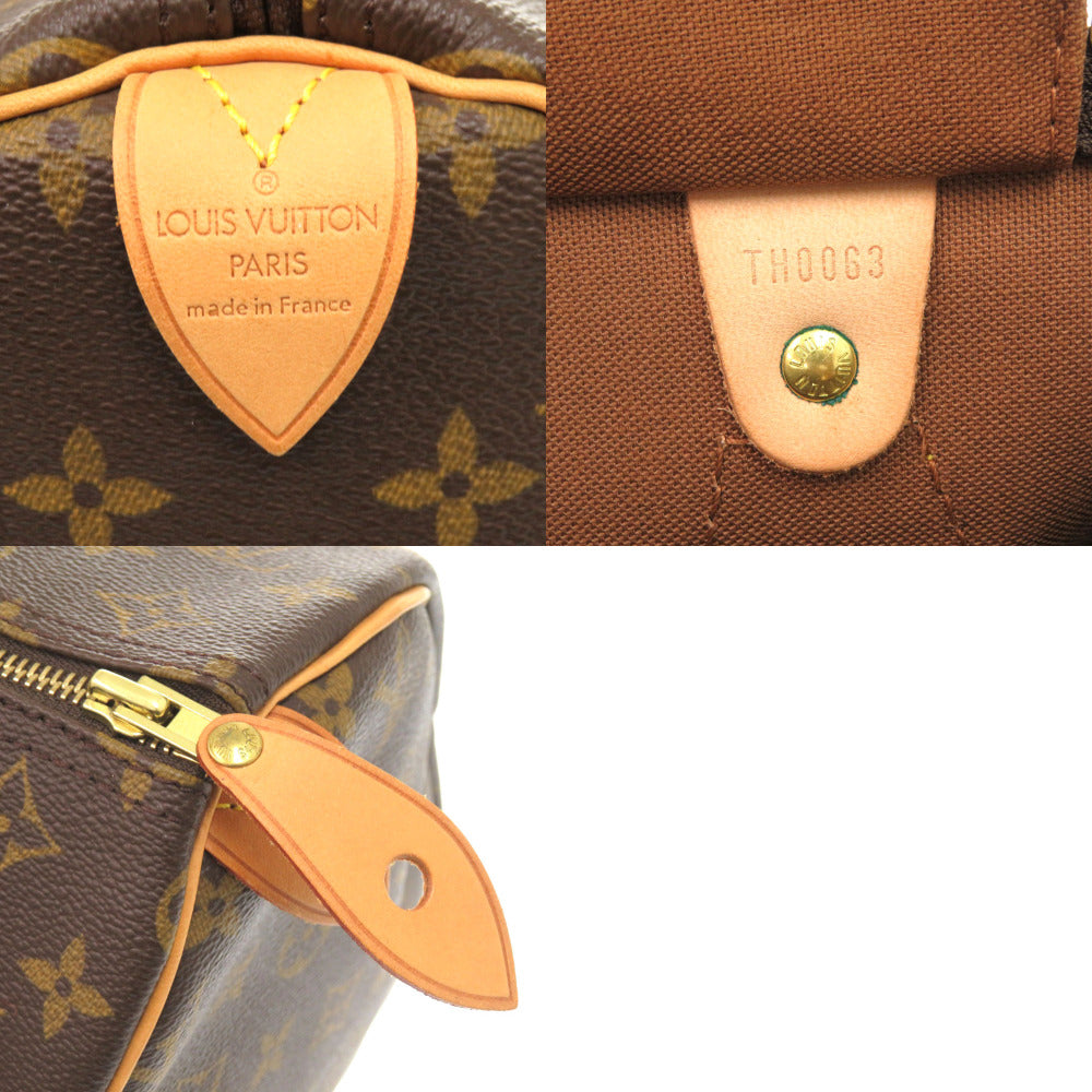 Louis Vuitton Handbag M41526 Monogram Canvas Brown Monogram Speedy 30 Women