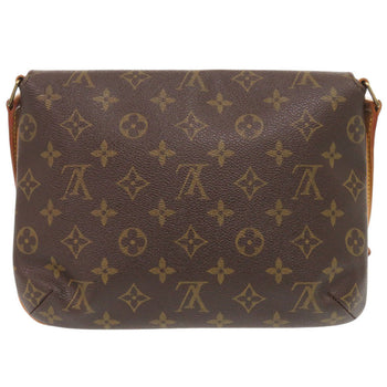 Louis Vuitton Shoulder Bag M51388 Monogram Canvas Brown Monogram Musette Tango Short Strap Women