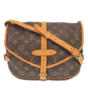 Louis Vuitton Shoulder Bag Ar1911 Monogram Canvas Brown Monogram Saumur 30 Women