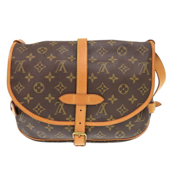 Louis Vuitton Shoulder Bag Ar1911 Monogram Canvas Brown Monogram Saumur 30 Women